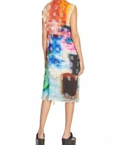 DRIES VAN NOTEN 'Dosmos' Fringe Trim Wrap Dress