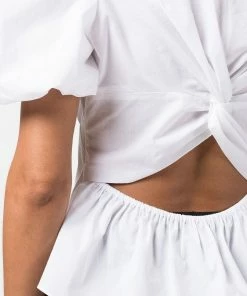 Vince White 'Draped Puff Sleeve Blouse' 10 Vince White 'Draped Puff Sleeve Blouse'