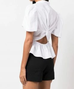 Vince White 'Draped Puff Sleeve Blouse' 11 Vince White 'Draped Puff Sleeve Blouse'