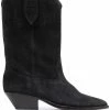 Isabel Marant Faded Black ‘Duerto’ Leather Boots