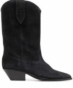 Isabel Marant Faded Black ‘Duerto’ Leather Boots
