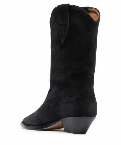 Isabel Marant Faded Black ‘Duerto’ Leather Boots