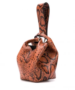 Elena Ghisellini Bags 'Vanity S Python Print' Bucket Bag