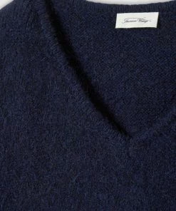 American Vintage Clothing Navy 'East 18H VN' Knit Sweater
