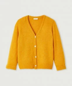 American Vintage Orange 'East 19G' Knit Cardigan
