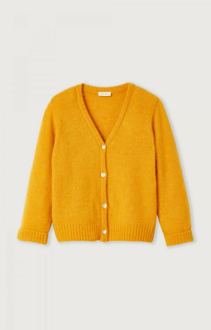 American Vintage Orange 'East 19G' Knit Cardigan 3 American Vintage Orange 'East 19G' Knit Cardigan