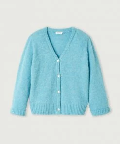 American Vintage Blue 'East 19G' Knit Cardigan