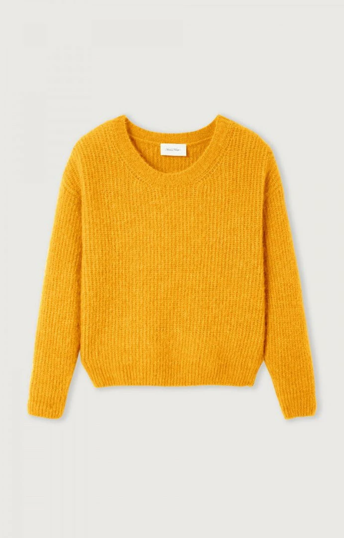 American Vintage Orange 'East RN' Knit Sweater Clothing 3 American Vintage Orange 'East RN' Knit Sweater Clothing
