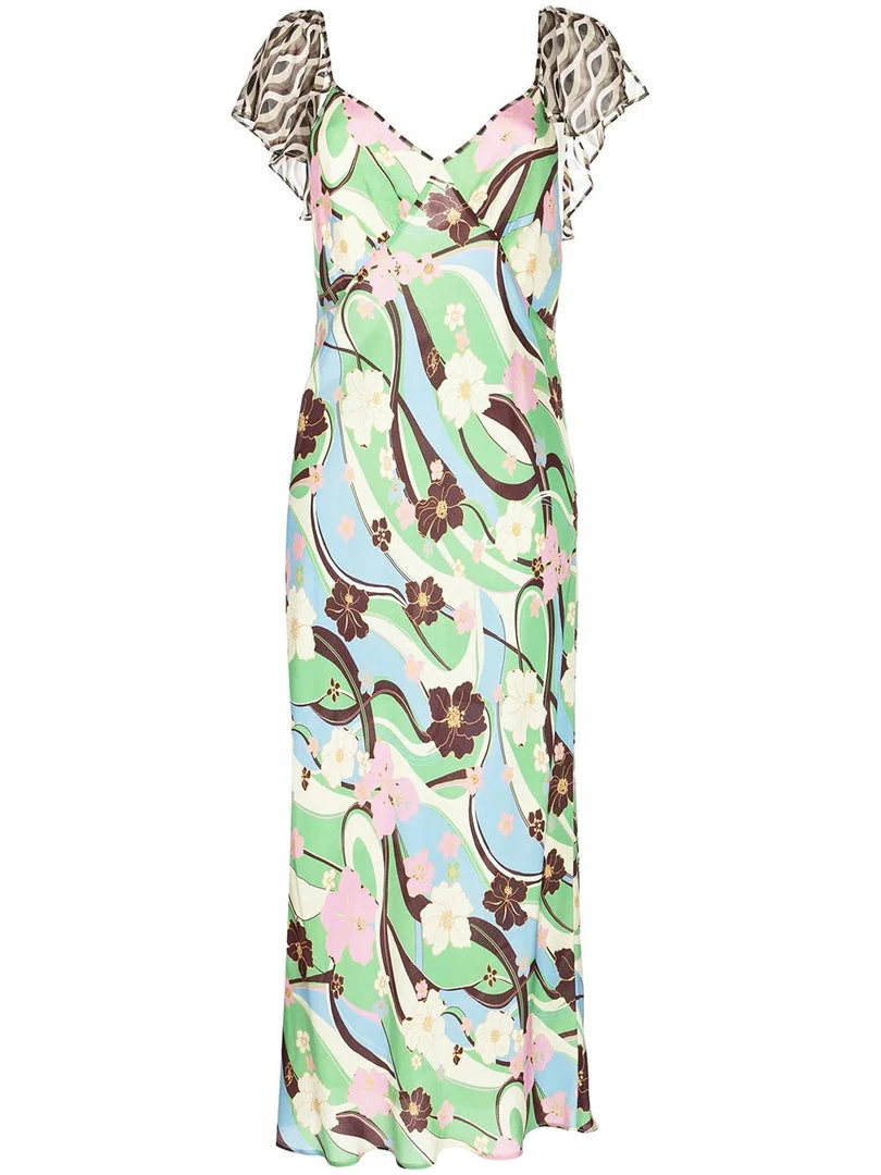 Rixo London 'Effie' Geometric Floral Midi Dress 3 Rixo London 'Effie' Geometric Floral Midi Dress