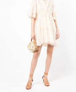 Stella Nova 'Elaya' Sheer Ruffle Mini Dress