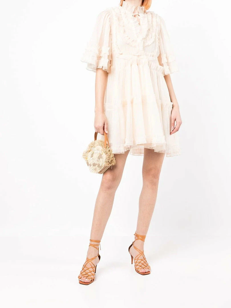 Stella Nova 'Elaya' Sheer Ruffle Mini Dress 4 Stella Nova 'Elaya' Sheer Ruffle Mini Dress