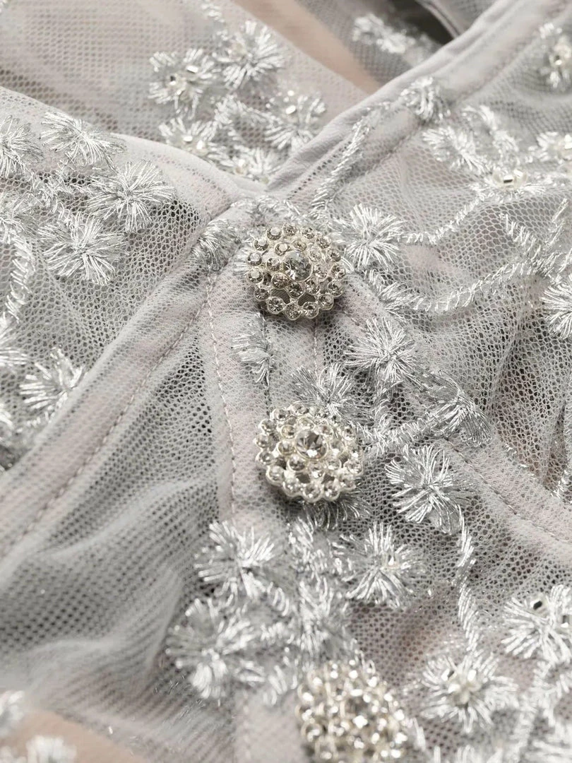 Self Portrait New In 'Embroidered Blossom Fitted Midi Dress' 9 Self Portrait New In 'Embroidered Blossom Fitted Midi Dress'