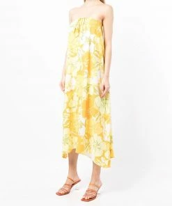 Faithfull The Brand 'Asturias' Floral Halterneck Midi Dress Clothing