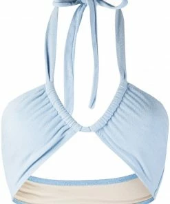 Faithfull The Brand Blue 'Cabrera' Bikini Top Clothing