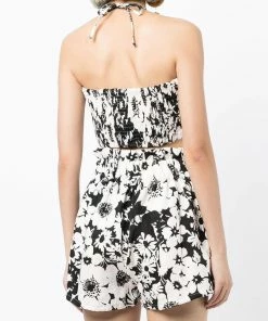 Faithfull The Brand 'Cyprus' Floral Halterneck Bralette Top Clothing