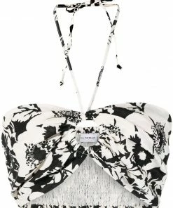 Faithfull The Brand 'Cyprus' Floral Halterneck Bralette Top Clothing