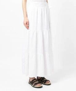 Faithfull The Brand ‘Cavaretta’ Linen Wrap Midi Skirt Clothing