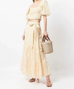 Faithfull The Brand Clothing ‘Cavaretta’ Floral Wrap Midi Skirt 38 Faithfull The Brand Clothing ‘Cavaretta’ Floral Wrap Midi Skirt