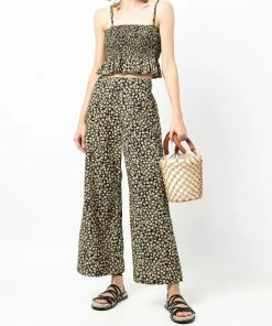 Faithfull The Brand Clothing 'Lario' Flared Floral Trousers