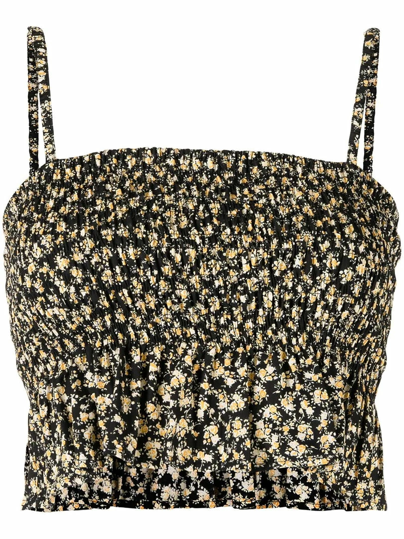 Faithfull The Brand ‘Damita’ Shirred Floral Crop Top 18 Faithfull The Brand ‘Damita’ Shirred Floral Crop Top