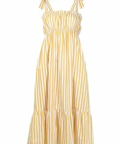 Faithfull The Brand 'Gia' Stripe Midi Dress Clothing 17 Faithfull The Brand 'Gia' Stripe Midi Dress Clothing