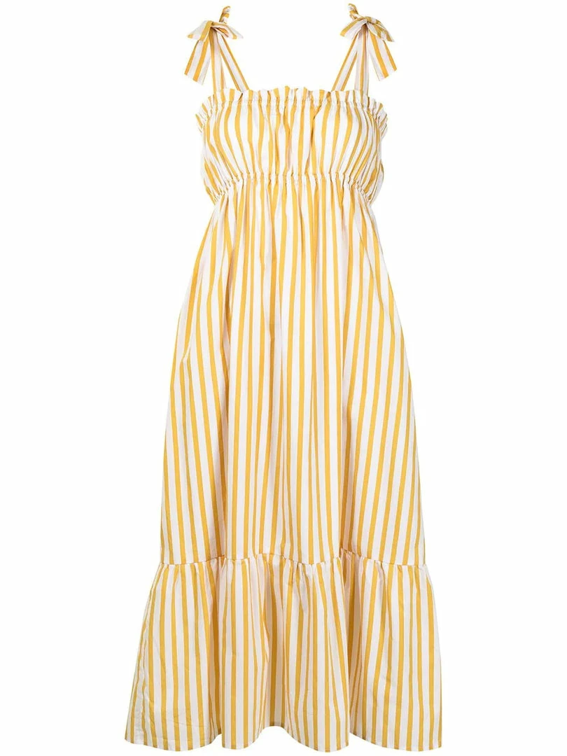 Faithfull The Brand 'Gia' Stripe Midi Dress Clothing 8 Faithfull The Brand 'Gia' Stripe Midi Dress Clothing