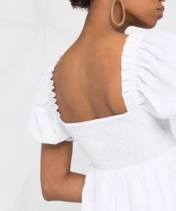 Faithfull The Brand 'Miguelina' Linen Mini Dress Clothing