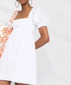 Faithfull The Brand 'Miguelina' Linen Mini Dress Clothing