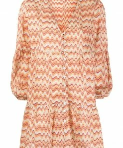 Faithfull The Brand'Pauletta' Vintage Print Mini Dress