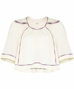 Isabel Marant Etoile 'Fame' Embroidered Blouse Clothing