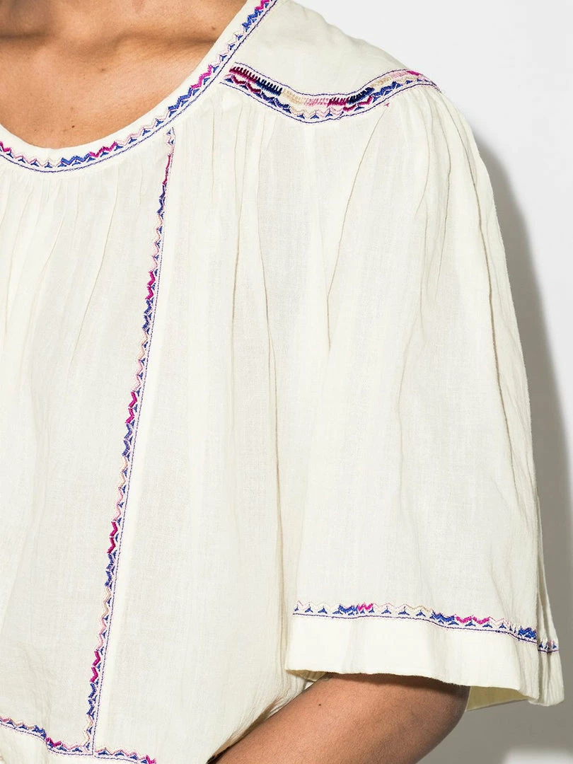 Isabel Marant Etoile 'Fame' Embroidered Blouse Clothing 6 Isabel Marant Etoile 'Fame' Embroidered Blouse Clothing