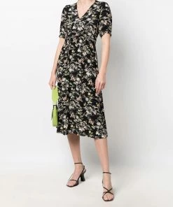 Ba&sh Clothing 'Floe' Floral Midi Dress