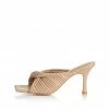 Alias Mae Beige 'Flora' Woven Mules Shoes