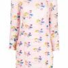 Ganni 'Floral Ruched Mini Dress'