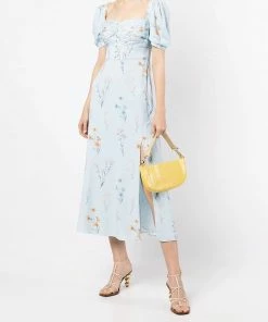 Self Portrait Clothing 'Floral Watercolour Stretch Crepe Midi Dress' 15 Self Portrait Clothing 'Floral Watercolour Stretch Crepe Midi Dress'