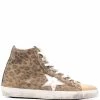 Golden Goose ‘Francy’ Leopard High Top Sneakers
