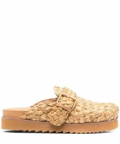 ASH 'Galeia' Raffia Loafers