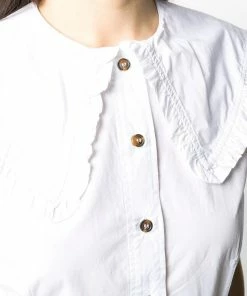 Ganni White 'Organic Cotton Sleeveless Blouse' 11 Ganni White 'Organic Cotton Sleeveless Blouse'