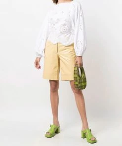 Ganni ‘Open Back Embroidered Blouse’ 38 Ganni ‘Open Back Embroidered Blouse’