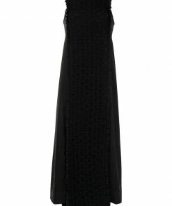 Ganni 'Smock Panelled Midi Slip Dress'