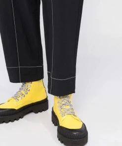 Ganni Black 'Cotton Crepe Trousers' 12 Ganni Black 'Cotton Crepe Trousers'