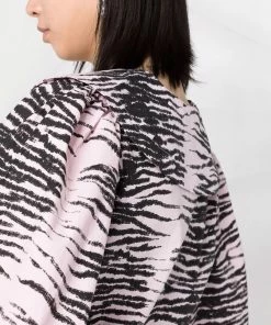 Ganni 'Zebra Stripe Shirt'