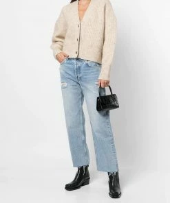 Anine Bing 'Gavin 22' High Rise Distressed Jeans Clothing