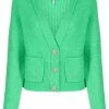 Ganni Green 'Gem Embellished Button Cardigan' New In 2 Ganni Green 'Gem Embellished Button Cardigan' New In
