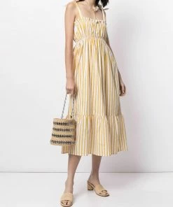 Faithfull The Brand 'Gia' Stripe Midi Dress Clothing 13 Faithfull The Brand 'Gia' Stripe Midi Dress Clothing