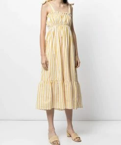 Faithfull The Brand 'Gia' Stripe Midi Dress Clothing 14 Faithfull The Brand 'Gia' Stripe Midi Dress Clothing