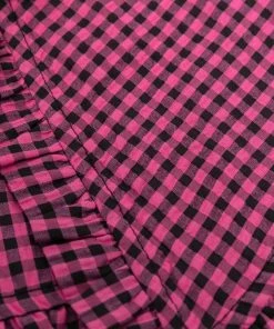 Ganni 'Gingham Ruffled Collar'