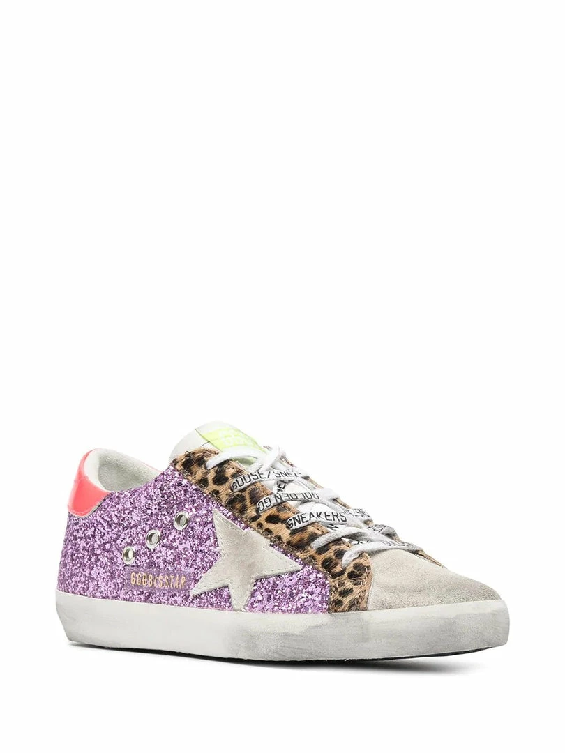 Golden Goose 'Superstar' Purple Glitter Trainers 4 Golden Goose 'Superstar' Purple Glitter Trainers