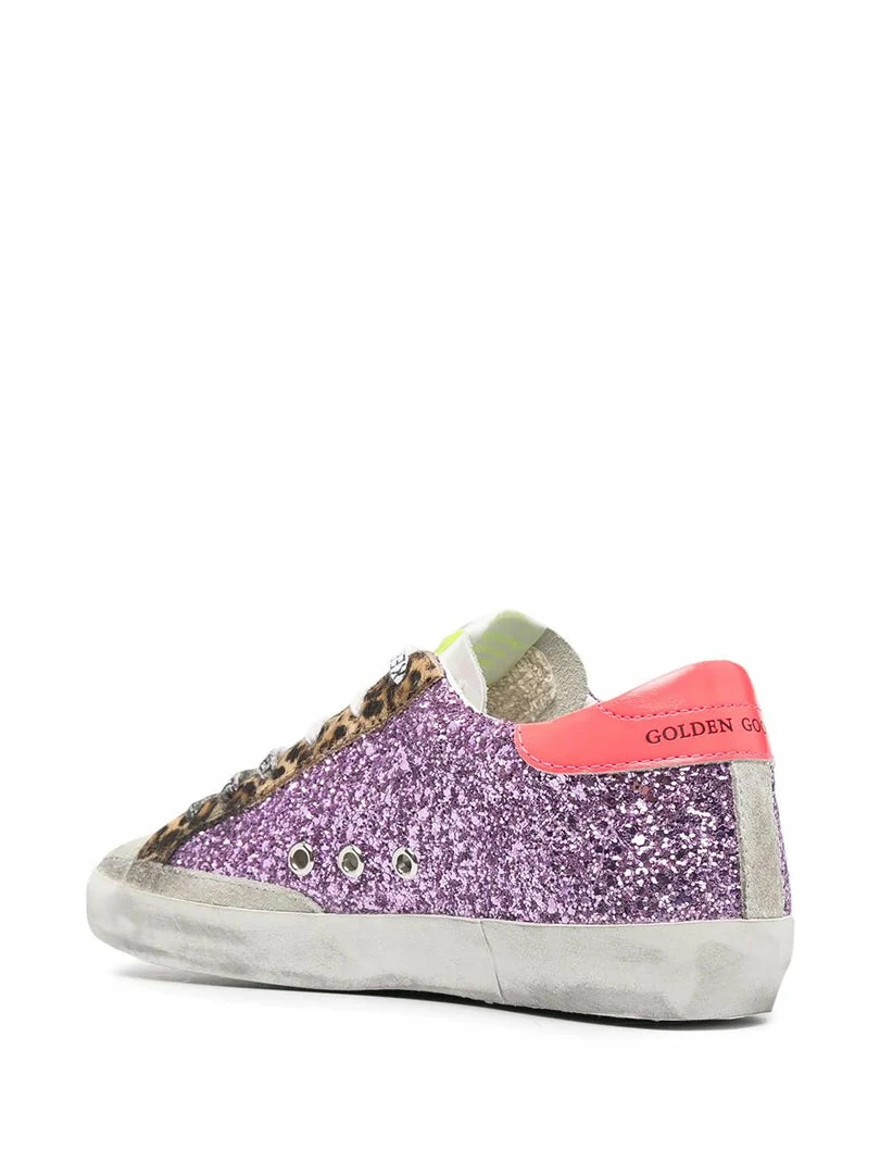 Golden Goose 'Superstar' Purple Glitter Trainers 5 Golden Goose 'Superstar' Purple Glitter Trainers