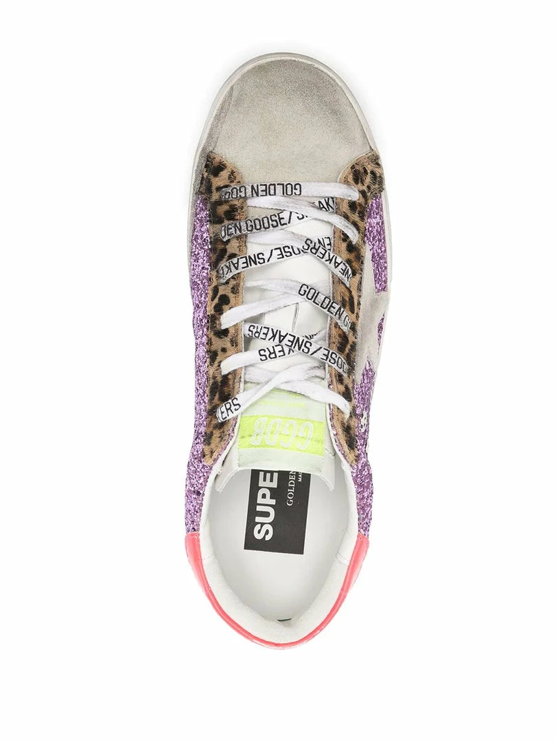 Golden Goose 'Superstar' Purple Glitter Trainers 6 Golden Goose 'Superstar' Purple Glitter Trainers